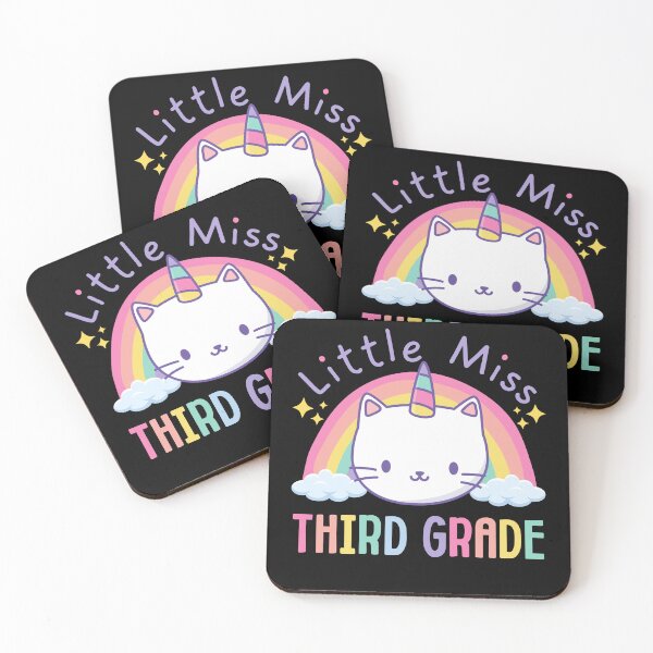 Item preview, Little Miss Third Grade 3rd Grade Rainbow Caticorn Unicorn Cat Back to School designed and sold by jasmynnoel.