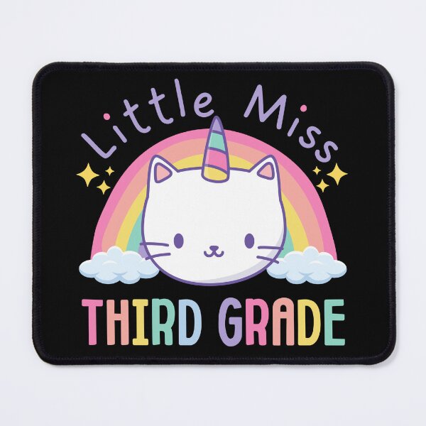 Item preview, Little Miss Third Grade 3rd Grade Rainbow Caticorn Unicorn Cat Back to School designed and sold by jasmynnoel.