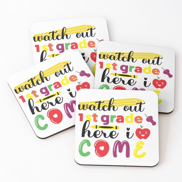 Item preview, Watch out 1st grade here I come, Back to School, First day of School designed and sold by BlueDiamond-19.