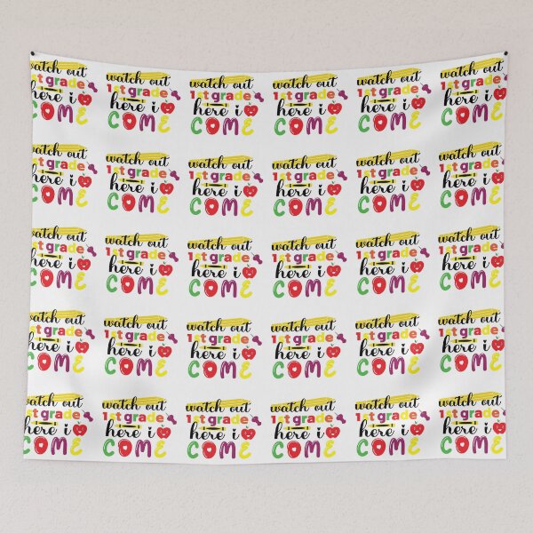 Item preview, Watch out 1st grade here I come, Back to School, First day of School designed and sold by BlueDiamond-19.