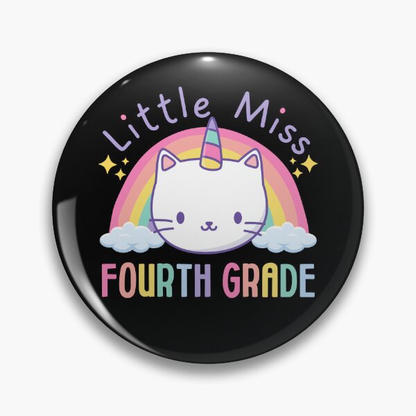 Item preview, Little Miss Fourth Grade 4th Grade Rainbow Caticorn Unicorn Cat Back to School designed and sold by jasmynnoel.