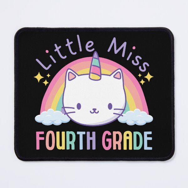 Item preview, Little Miss Fourth Grade 4th Grade Rainbow Caticorn Unicorn Cat Back to School designed and sold by jasmynnoel.