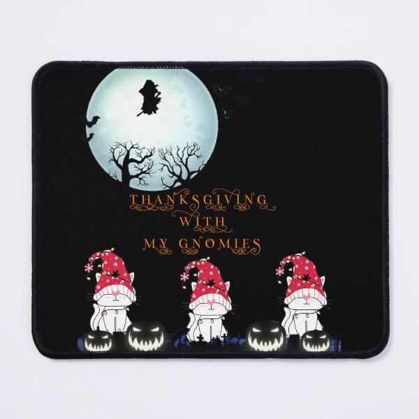 Item preview, Thanksgiving With My Gnomies,Christmas Night And Scary Pumpkin designed and sold by Vittorio-23.