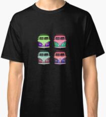 Pop Kombi VW on Black T-shirt Classic T-Shirt