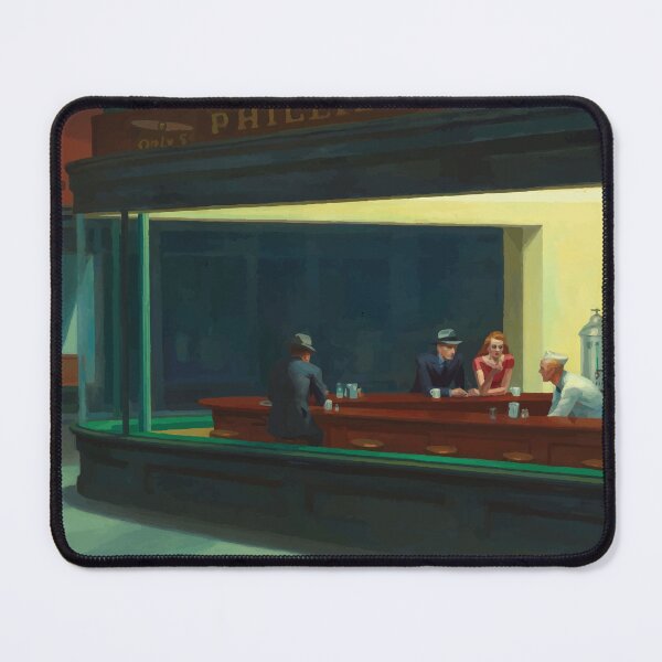 Item preview, Nighthawks, Edward Hopper, Night Owl, Classic Painting designed and sold by Vintage-Artwork.