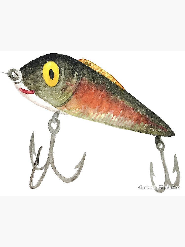 Fishing Lure Watercolor | Art Print