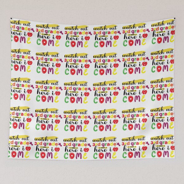 Item preview, Watch out 3rd grade here I come, Back to School, First day of School designed and sold by BlueDiamond-19.