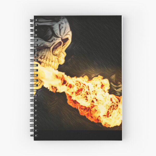 Item preview, Skull blowing Hell Fire designed and sold by Boztik-Designs.
