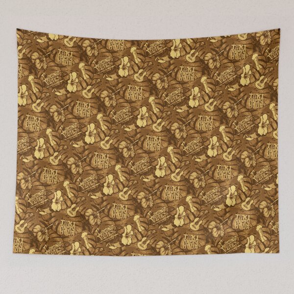 Item preview, Mocha Banana Tiki Pattern designed and sold by YeahYNot.