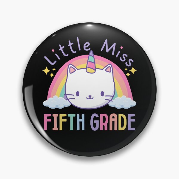 Item preview, Little Miss Fifth Grade 5th Grade Rainbow Caticorn Unicorn Cat Back to School designed and sold by jasmynnoel.