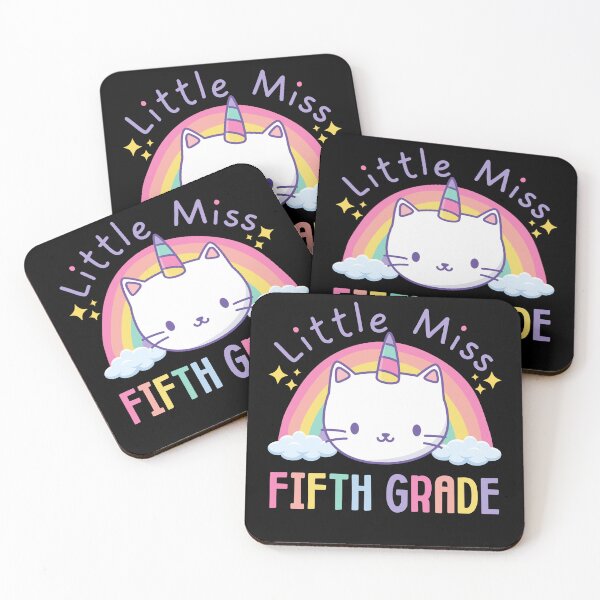 Item preview, Little Miss Fifth Grade 5th Grade Rainbow Caticorn Unicorn Cat Back to School designed and sold by jasmynnoel.
