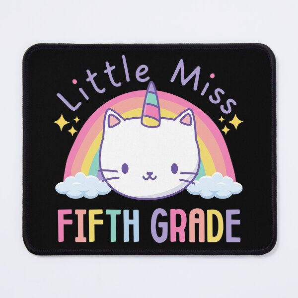 Item preview, Little Miss Fifth Grade 5th Grade Rainbow Caticorn Unicorn Cat Back to School designed and sold by jasmynnoel.