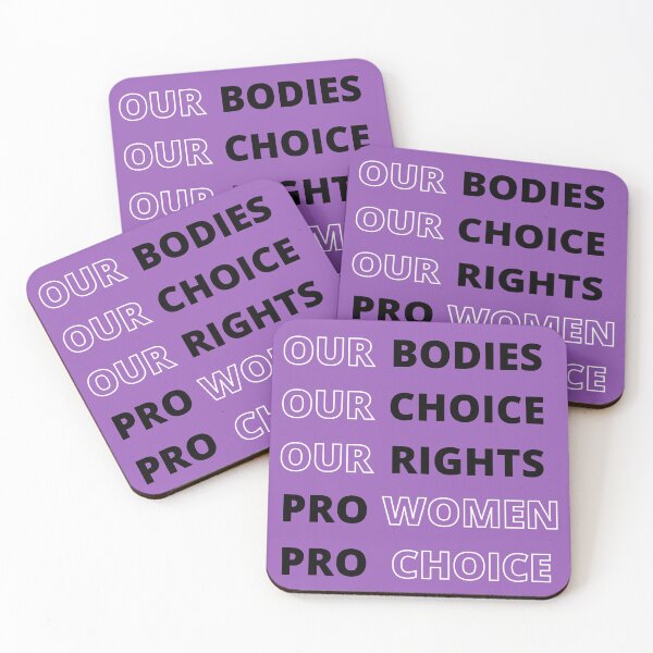 Aperçu de l'œuvre Nos corps Notre choix Nos droits Pro Women Pro Choice créée et vendue par Bap-tiste.