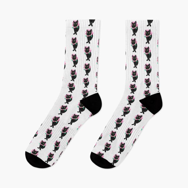 Item preview, Black Flower Cat  designed and sold by Pariahs-Design.