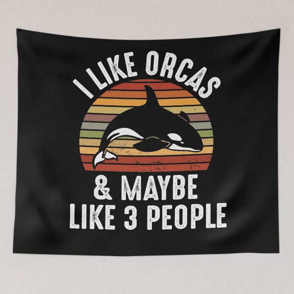 Item preview, I Like Orcas and Maybe 3 People designed and sold by Ela-Designer.