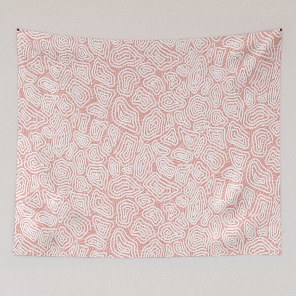 Artikelvorschau, Blush Pink Spiral Giraffe Print entworfen und verkauft von Carolina Diaz.