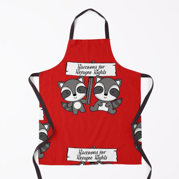 Item preview, Raccoons for Refugee Rights anti-racism BLM social justice designed and sold by incurablehippie.