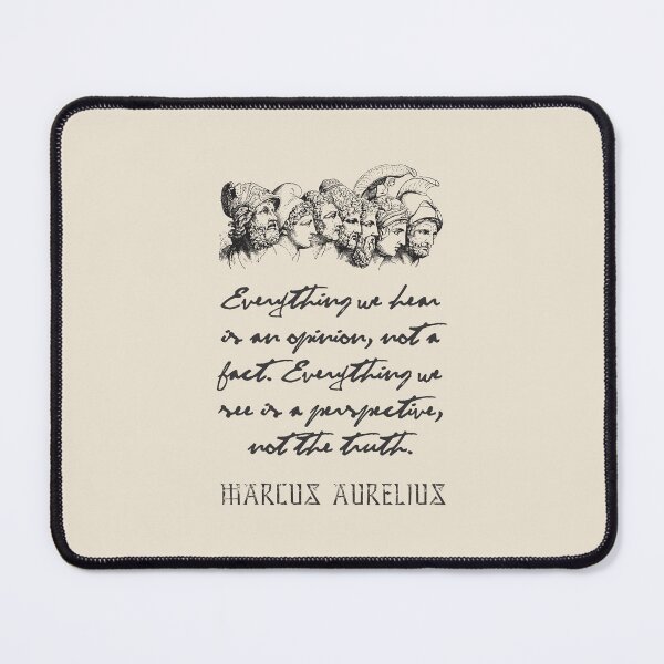 Item preview, Marcus Aurelius - Stoic Caesar - Everything we hear is an opinion, not a fact. Everything we see is a perspective, not the truth - Stoicism quote designed and sold by ArcFoundationCo.