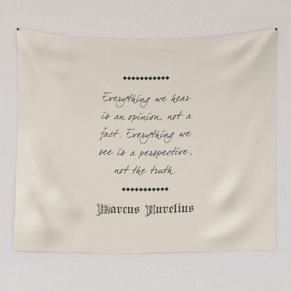 Item preview, Marcus Aurelius - Stoic Caesar - Everything we hear is an opinion, not a fact. Everything we see is a perspective, not the truth. - Stoicism quote designed and sold by ArcFoundationCo.