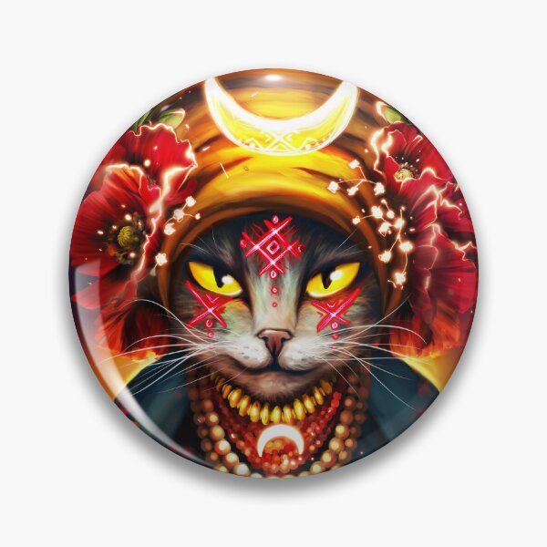 Item preview, Ukrainian witch cat designed and sold by MaryshaArt.