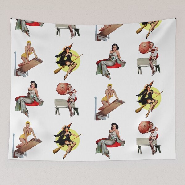Artikelvorschau, Xzendor7 Foto-Restaurierung Gil Elvgren Pinup Girl Sticker Pack Set 01 entworfen und verkauft von Xzendor7 Digital Art Creations.