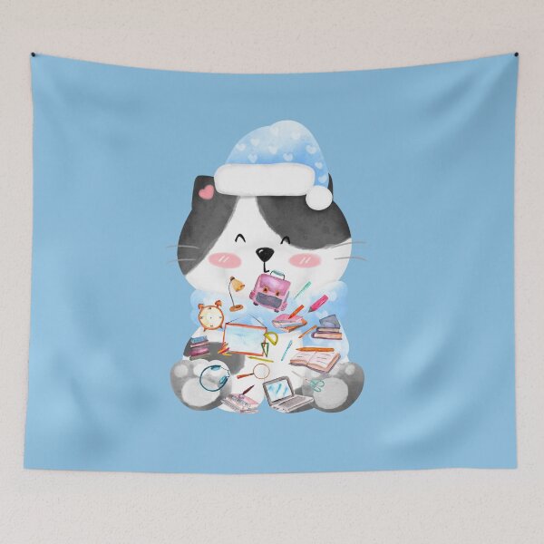 Item preview, Goof the Messy Book Cat designed and sold by tmdaliggr.