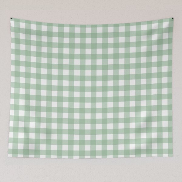 Item preview, Pastel Light Green And White Buffalo Plaid Gingham  designed and sold by Gsallicat.