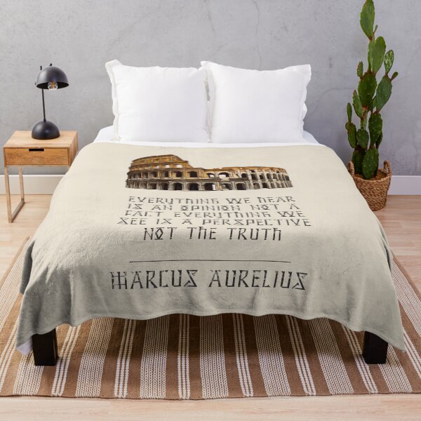 Item preview, Marcus Aurelius - Stoic Caesar - Everything we hear is an opinion, not a fact. Everything we see is a perspective, not the truth. - Stoicism quote designed and sold by ArcFoundationCo.