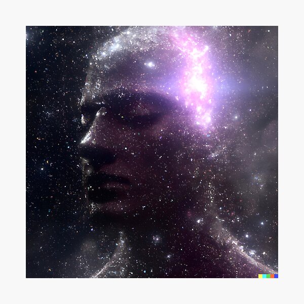 A man as the universe Photographic Print
