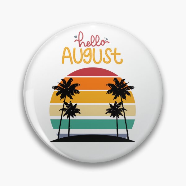 Item preview, Hello August-monthly design for everything designed and sold by MadLeader.