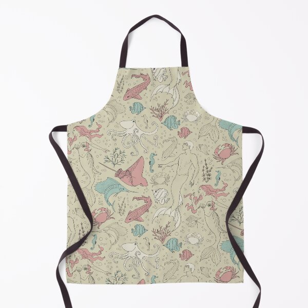 Item preview, under the sea - beige rose mint seamless pattern designed and sold by kobyakov.
