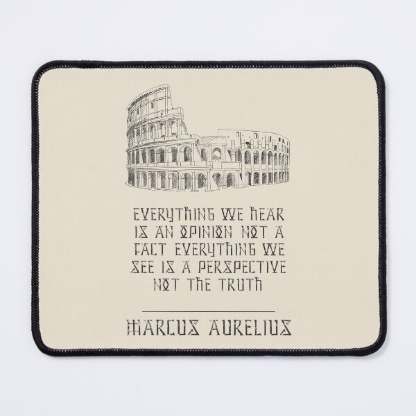 Item preview, Marcus Aurelius - Stoic Caesar - Everything we hear is an opinion, not a fact. Everything we see is a perspective, not the truth. - Stoicism quote designed and sold by ArcFoundationCo.