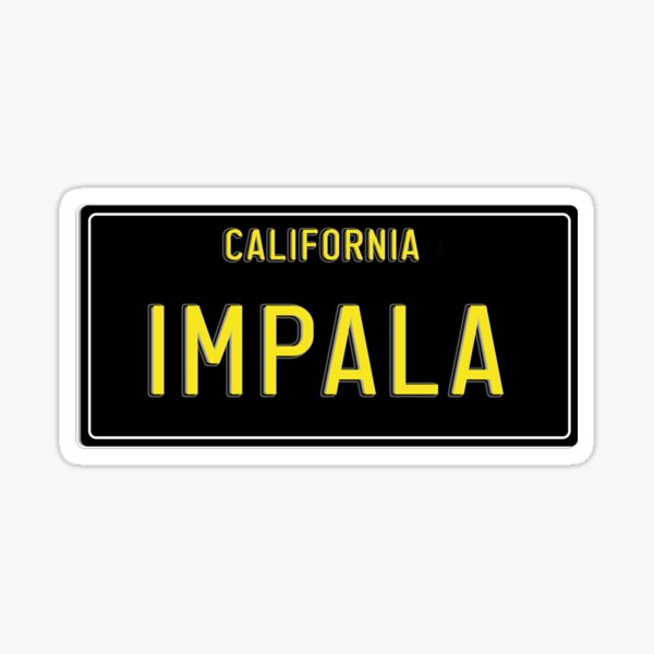 Artikel-Vorschau von Kalifornisches Nummernschild, IMPALA, designt und verkauft von YNOTdesigns.