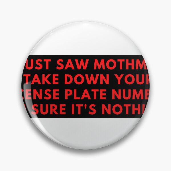 Item preview, Mothman original funny bumper sticker,  designed and sold by Ssimo30.