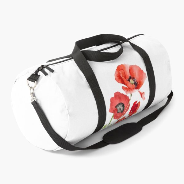 Item preview, Simple elegant red poppy watercolor artline on white designed and sold by PalomaHealing24.