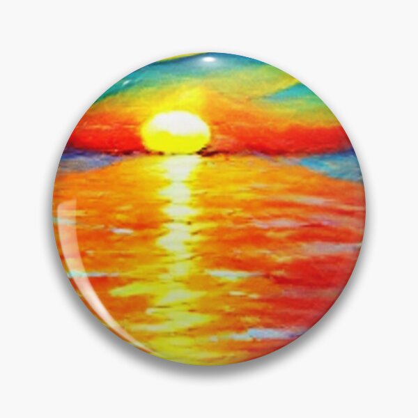 Item preview, colorful sunset over a calm ocean designed and sold by mrtom414.