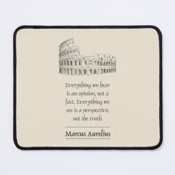 Item preview, Marcus Aurelius - Stoic Caesar - Everything we hear is an opinion, not a fact. Everything we see is a perspective, not the truth. - Stoicism quote designed and sold by ArcFoundationCo.