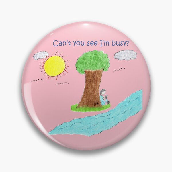 Item preview, Busy Reading Book (Pink) - Short Hair(with words) designed and sold by DeeDeee1970.