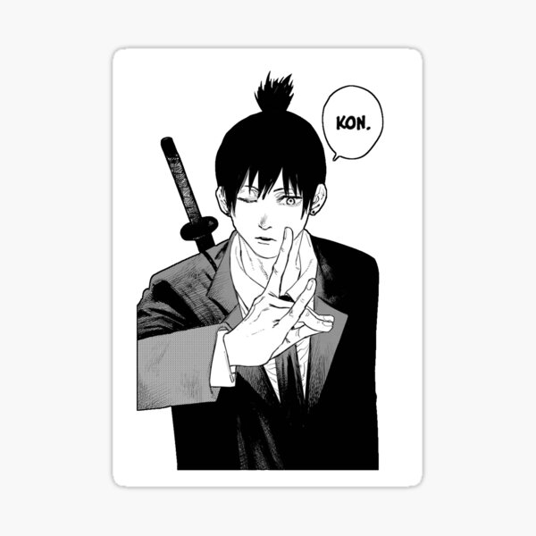 "Aki Kon Chainsaw Man Sticker" Sticker for Sale by ChainsawMann