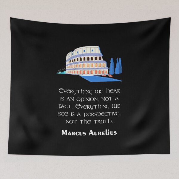 Item preview, Marcus Aurelius - Stoic Caesar - Everything we hear is an opinion, not a fact. Everything we see is a perspective, not the truth - Stoicism quote designed and sold by ArcFoundationCo.
