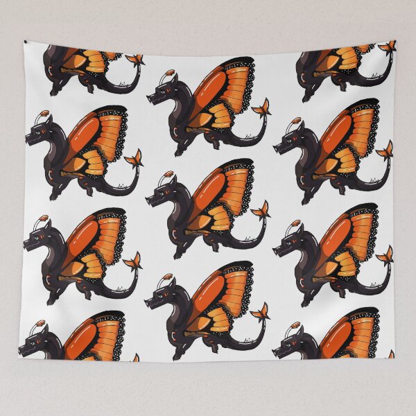Item preview, Orange Monarch Butterfly Dragon designed and sold by AquadaxDragon.