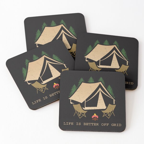 Item preview, Life Is Better Off Grid designed and sold by Gibbonzo.