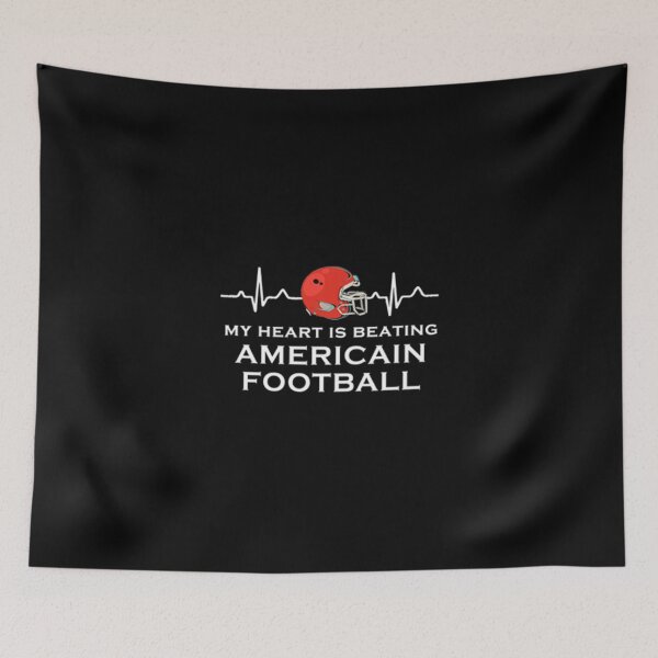 Item preview, American Football My Heart Is Beating Classic T-Shirt designed and sold by vergiekaerin.