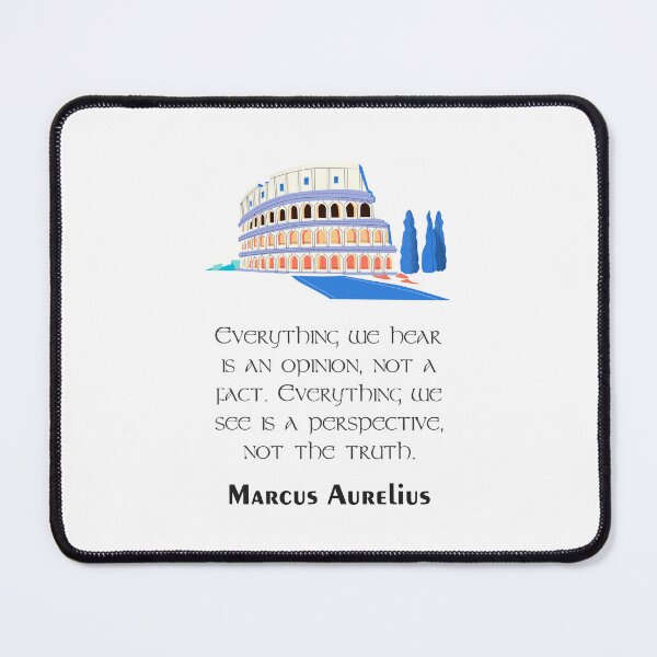 Item preview, Marcus Aurelius - Stoic Caesar - Everything we hear is an opinion, not a fact. Everything we see is a perspective, not the truth. - Stoicism quote designed and sold by ArcFoundationCo.