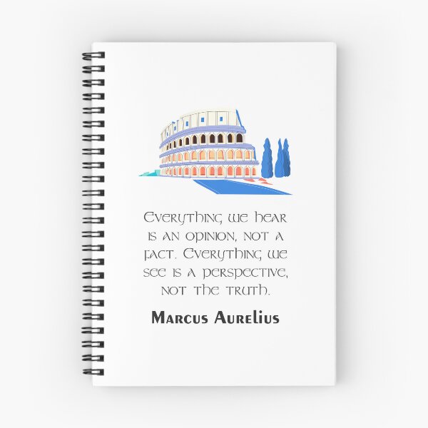Item preview, Marcus Aurelius - Stoic Caesar - Everything we hear is an opinion, not a fact. Everything we see is a perspective, not the truth. - Stoicism quote designed and sold by ArcFoundationCo.