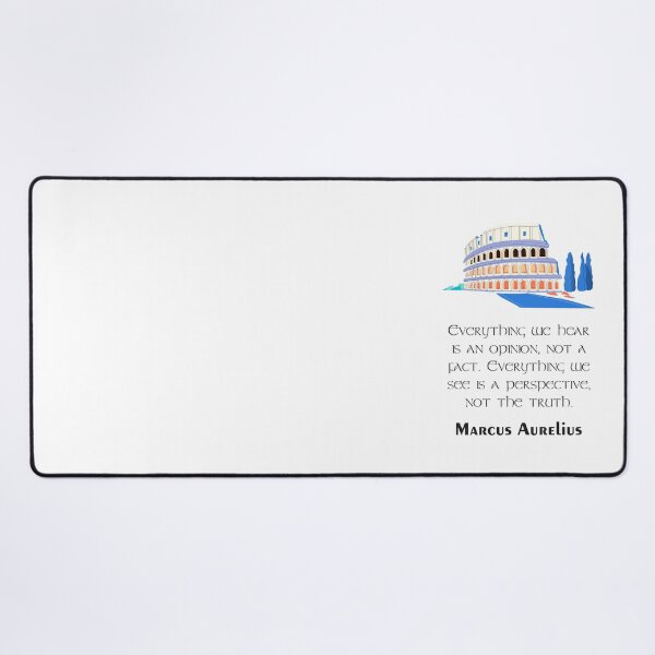Item preview, Marcus Aurelius - Stoic Caesar - Everything we hear is an opinion, not a fact. Everything we see is a perspective, not the truth. - Stoicism quote designed and sold by ArcFoundationCo.