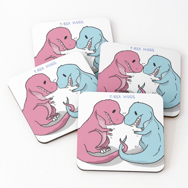 Item preview, T-Rex Hugs designed and sold by Claire Doodles.