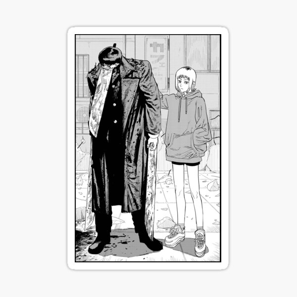 "Katana Man and Snake Devil Chainsaw Man" Sticker for Sale by