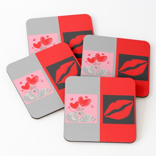 Item preview, Swan Love & Kiss (Pink) designed and sold by TheHustla.