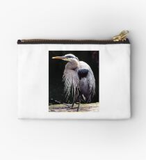 Great Blue Heron Zipper Pouch